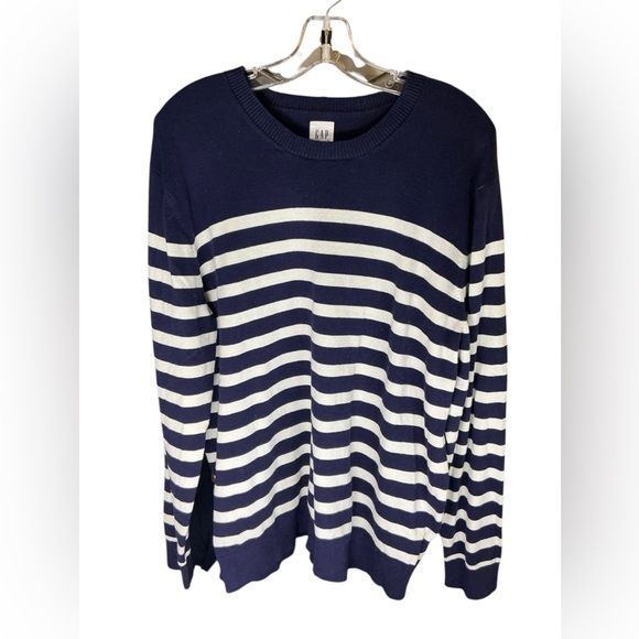 GAP Sweaters - GAP Women's Sweater in Navy and White Stripes